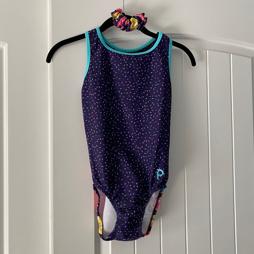 Plum Donut Stop Believing Racerback Leotard